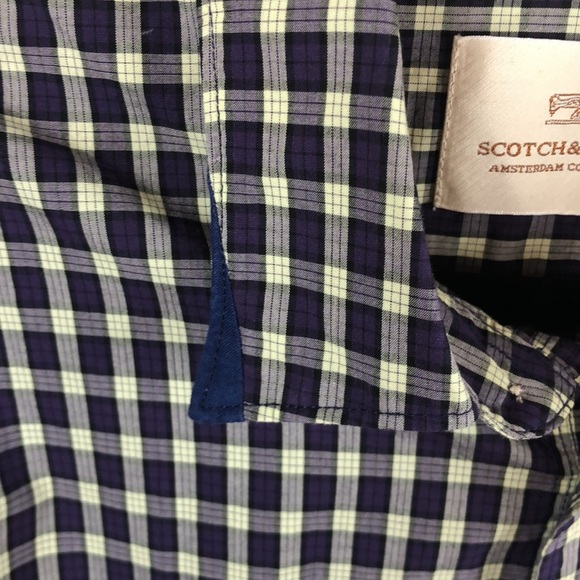 NWT Scotch and Soda True Gentleman Plaid Dress Shirt XL - Picture 11 of 11